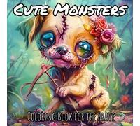 Cute Monsters: Coloring Book for the Brave: Coloring Book for the adults