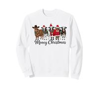 Cute Mooey Christmas Cow Sudadera