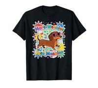 Cute More Weenies Less Meanies, Divertido Amante de los Perros Salchicha Camiseta gráfica económica