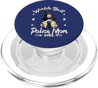 Cute Mother`s Day GNOME For Worlds Best Police Mom Ever PopSockets PopGrip para MagSafe