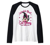 Cute Mothers Day GNOME Mama For Nana Worlds Best Cat Mommy Camiseta Manga Raglan