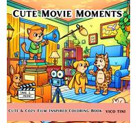 Cute Movie Moments: A Cozy & Adorable Coloring Adventure Inspired by Sweet Cartoon Cinema Scenes
