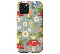 Cute Mushroom and Tea Aesthetic Design Carcasa para iPhone 11 Pro