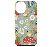 Cute Mushroom and Tea Aesthetic Design Carcasa para iPhone 12 mini