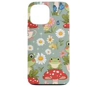 Cute Mushroom and Tea Aesthetic Design Carcasa para iPhone 13 Pro Max