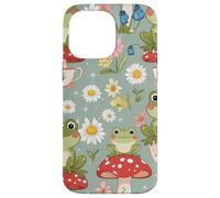 Cute Mushroom and Tea Aesthetic Design Carcasa para iPhone 14 Pro Max