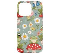 Cute Mushroom and Tea Aesthetic Design Carcasa para iPhone 15 Pro Max