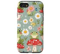 Cute Mushroom and Tea Aesthetic Design Carcasa para iPhone SE (2020) / 7 / 8