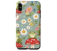 Cute Mushroom and Tea Aesthetic Design Carcasa para iPhone XS Max