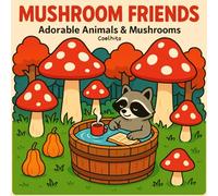 Cute Mushroom Animal Coloring Book: Whimsical Woodland Scenes with Adorable Creatures for All Ages