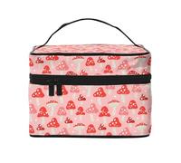 Cute Mushroom1 - Bolsa de maquillaje, bonitas bolsas de cosméticos para mujer, bolsa de aseo personal, bolsa organizadora de maquillaje de viaje grande