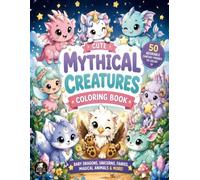 Cute Mythical Creatures Coloring Book: Baby Dragons, Unicorns, Fairies, Magical Animals And More!