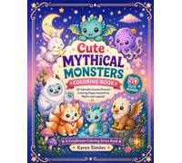 Cute Mythical Monsters Coloring Book: 50 Adorable Kawaii Monster Coloring Pages Inspired by Myths and Legends for Kids, Teens, and Adults (A CozyDream Coloring Series Book)