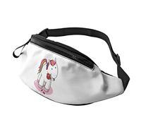 Cute Mythical Unicorn Eat Flower Fanny Pack Sport Casual Riñonera para Mujeres Hombres Moda