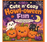 Cute n' Cozy Howl-oween Fun: A Sweet and Spooky Coloring Adventure for Kids Ages 4-8