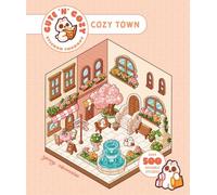 Cute 'n' Cozy Sticker Therapy: Cozy Town: Eight cozy 3D scenes to fill with over 500 cute stickers! (Cute 'n' Cozy Sticker Therapy Series)