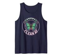 Cute NA Clean AF Todavía Sobrios Perras Recuperación Escuadrón Sobriedad Camiseta sin Mangas
