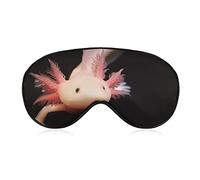 Cute Newt Axolotl Soft Eye Mask Cover Sombreado efectivo Blindfold Comfort Sleep Mask con correa elástica ajustable