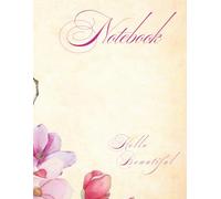 Cute Notebook for Work: Aesthetic Journal for women - Charming 8.5"x11" Magnolia Flower Notebook With Lined Pages | Perfect for Staying Organized and ... Productivity at Work and at Home (Malwa)