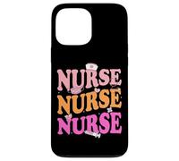 Cute Nurse Retro Pastel Aesthetic Doodle Design Carcasa para iPhone 13 Pro MAX