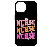Cute Nurse Retro Pastel Aesthetic Doodle Design Carcasa para iPhone 14