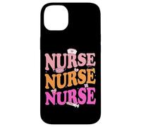 Cute Nurse Retro Pastel Aesthetic Doodle Design Carcasa para iPhone 14 Plus