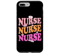 Cute Nurse Retro Pastel Aesthetic Doodle Design Carcasa para iPhone 7 Plus/8 Plus