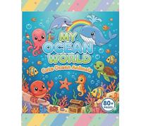 Cute Ocean Animals Coloring Book for Kids Ages 3-8: 80+ Magical Happy Face Sea Creatures | Fun Dolphins, Sharks, and Turtles for Toddlers, Preschool & Kindergarten