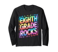 Cute Octavo Grado Rocks Last Day Cute Pumpkins Teacher Manga Larga