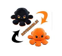 Cute Octopus Reversible Plush Double-sided Flip Octopus Soft Toys Mood Octopus Plush Stuffed Animals Doll Gifts for Kids Girls Boys