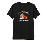 Cute Official Napping Shirt Red Panda Lover Camiseta Premium