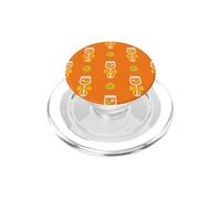 Cute Orange Spritz Cocktail Seamless Bow Pattern PopSockets PopGrip para MagSafe