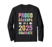 Cute ORGULLOSO ABUELO DEL GRADUADO 2025 Pop Grandad Momento Manga Larga