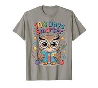 Cute Owl 100 Days of School Smarter Milestone Camiseta