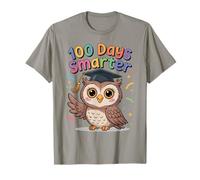 Cute Owl 100 Days Smarter School Happy Owl Kids Girls Boys Camiseta