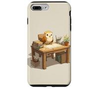 Cute Owl Estudiando Maestros y Estudiantes Volver a la Escuela Carcasa para iPhone 7 Plus/8 Plus