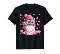 Cute Owl Love Graphic For Women and Valentine Animal Lovers Camiseta