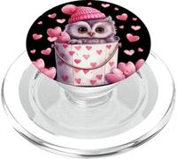 Cute Owl Love Graphic For Women and Valentine Animal Lovers PopSockets PopGrip para MagSafe