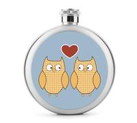 Cute Owls I Love You Flask - Botella de vino portátil de acero inoxidable con diseño de búhos