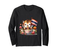 Cute Pad Thai Tiger Thailand Love Noodle Bowl Manga Larga