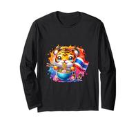 Cute Pad Thai Tiger Thailand Love Noodle Bowl Manga Larga