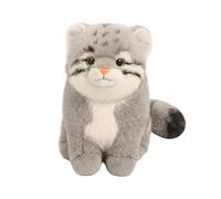 Cute Pallas Cat Plush Doll (Manul Plush Toy) - Realistic Animal Stuffed Toy Soft PP Cotton Filled For Kids Comfort Gift Memorial Ṕlush Ţoy For Boys and Girls Available In 18cm 22cm and 30cm Sizes