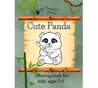 Cute Panda Coloring Book: Large Coloring Pages for Kids Ages 3-6, 34 Unique Illustrations for Toddlers and Preschoolers