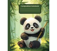Cute Panda Composition Notebook for Kids: 7.5 x 9.25 Inch College Ruled Notebook | 110 Lined Pages | Adorable Panda Journal for School, Writing & ... love animals, creativity, and colorful school