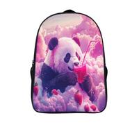 Cute Panda Mochila Infantil, Mochila Escolar Para Niños Mochila Escolar De Dibujos Animados En 3D Mochilas Escolares Anime Mochila 3D Estampado Mochila Bolsa De Viaje Para Niños Y Niñas 40x28x16cm