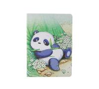 (Cute Panda) Pattern Printing Card Slots Flip Leather Tablet Protective Case for iPad 9.7-inch (2018)/(2017)/iPad Pro 9.7(2016)/iPad Air/Air2