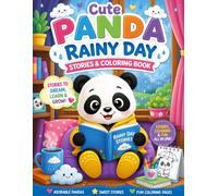 Cute panda rainy day stories & coloring book