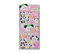 Cute Panda Stickers - 3d Stickers Feature Adorable Animal Shapes, Waterproof Decals, Waterproof Vinyl Phone Case | Notebook Laptop Craft Kids Boys Girl, Guitar Phone