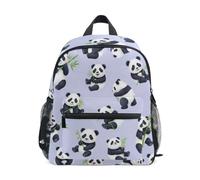 Cute Pandas - Mochila morada para niños y niñas, mochila para niños pequeños, Cute Pandas Purple, Medium, Mochilas con estampado de fútbol