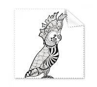 Cute Parrot Bird Animal retrato gafas Sketch paño gamuza de limpieza regalo teléfono limpiador de pantalla, 5 unidades